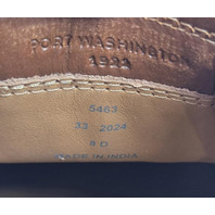 ALLEN EDMONDS PORTER CITY DERBY MENS LACE-UP LEATHER DRESS SNEAKERS SZ 8 D CHILI