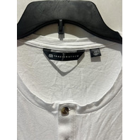 TRAVIS MATHEW MEN CLOUD HENLEY TEE T-SHIRT A46329 WHITE SIZE 2XL NWT