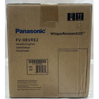 PANASONIC FV-08VRE2 WHISPER RECESSED LED VENTILATING FAN WITH LED LAMP