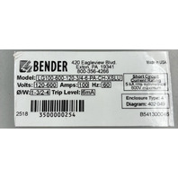 BENDER LIFEGUARD GFGC LG100-600-120-3/4-6-PA-CH-XSLU 120-600V 100A GROUND FAULT