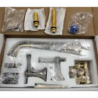 DELTA T5797-CZWL CHAMPAGNE BRONZE CASSIDY DOUBLE HANDLE WALL MOUNTED TUB FILLER