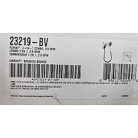 KOHLER K-23219-BV PURIST 2-IN-1 MULTIFUNCTION 2.5 GPM SHOWER COMBO KIT