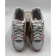 ASICS GEL-1130 WHITE/PURE SILVER PINK RUNNING SHOE SZ 7 WOMENS EU38 1202A507-100