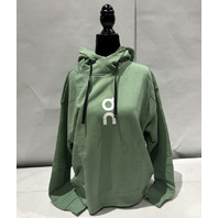 ON CLOUD 1WE10042522 ON RUNNING CLUB HOODIE IN FERN SIZE M MEDIUM WOMEN