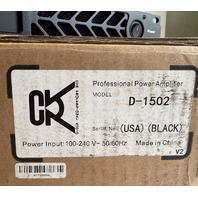CVR AUDIO D SERIES PROFESSIONAL DIGITAL AMPLIFIER D-1502 1000W BLACK