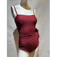 SUNDANCE WOMEN'S ONE PIECE SWIMSUIT SP23-S-3015-ZDL COLOR ZINFANDEL SZ 8