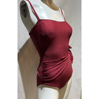 SUNDANCE WOMEN'S ONE PIECE SWIMSUIT SP23-S-3015-ZDL COLOR ZINFANDEL SZ 8