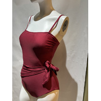 SUNDANCE WOMEN'S ONE PIECE SWIMSUIT SP23-S-3015-ZDL COLOR ZINFANDEL SZ 8