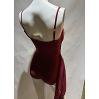 SUNDANCE WOMEN'S ONE PIECE SWIMSUIT SP23-S-3015-ZDL COLOR ZINFANDEL SZ 8