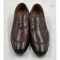 ALLEN EDMONDS SIENA MENS LEATHER PENNY LOAFERS SZ 10.5 3E CHILI 7345S