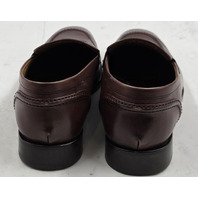 ALLEN EDMONDS SIENA MENS LEATHER PENNY LOAFERS SZ 10.5 3E CHILI 7345S