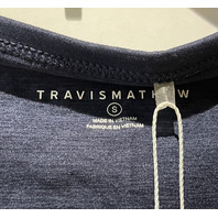 TRAVIS MATHEW WOMEN SKYLINE JERSEY TANK A41290 HEATHER NAVY BLAZER SZ SMALL NWT