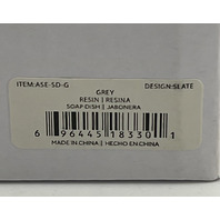 KASSATEX NEW YORK SLATE ASE-SD-G GREY RESIN SOAP DISH