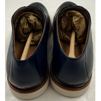 ALLEN EDMONDS CARSON 7258 MENS 10D HYBRID LACE-UP DERBY NAVY LEATHER SHOES