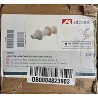 RINNAI 223182 21&rdquo; UNIVERSAL NON-CONDENSING TERMINATION KIT WHITE