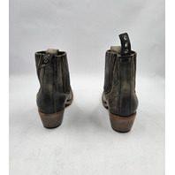 FREEBIRD MAEVE WOMEN'S BLACK DISTRESSED BOOTIES BOOTS US 6 UK 4 LEATHER