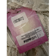 OCEANUS X DAPHNE APHRODITE'S WHITE CO-ORD SKIRT SIZE L LARGE JERSERY WHITE