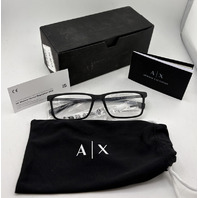 ARMANI EXCHANGE 0AX3027 MENS EYEGLASSES GLASSES FRAMES 55-16-140 BLACK 8087