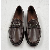 ALLEN EDMONDS VERONA II MENS ITALIAN LEATHER BIT LOAFERS BROWN SZ 10.5 3E