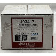 BELL & GOSSETT RED FOX 3 SPEED NRF-25 CIRCULATOR CIRC PUMP 115V/60HZ 103417