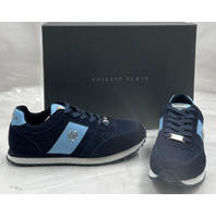 PHILIPP PLEIN USC0978 PLE022N PORTOFINO RUNNER HEXAGON 1407 DARK/LIGHT BLUE S 43