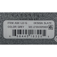 KASSATEX NEW YORK SLATE ASE-LD-G GREY RESIN LOTION DISPENSER