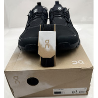 ON CLOUD CLOUD 6 WP 3MF10061043 BLACK/BLACK MENS SIZE 8 EU 41 ATHLETIC SHOES