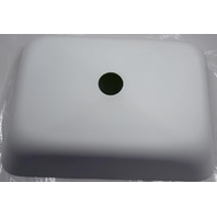 VIGO VG07114 CLARA RECTANGULAR WHITE GLASS VESSEL BATHROOM SINK 18"X13"X4"