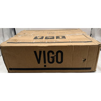 VIGO VG07114 CLARA RECTANGULAR WHITE GLASS VESSEL BATHROOM SINK 18"X13"X4"