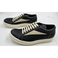 RICK OWENS RU02D6897 LCOLVS 911 PORTERVILLE VINTAGE SNEAKERS BLACK MILK 10 43