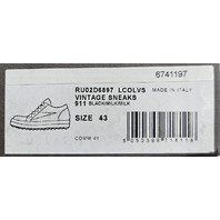 RICK OWENS RU02D6897 LCOLVS 911 PORTERVILLE VINTAGE SNEAKERS BLACK MILK 10 43