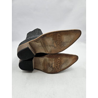 FREEBIRD MAEVE WOMEN'S BLACK SNAKE BOOTIES BOOTS US 10 UK 8 LEATHER