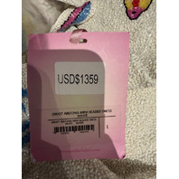 OCEANUS ARIZONA HAND-BEADED MINI DRESS SIZE LARGE WHITE DR007