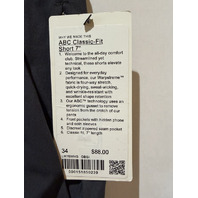 LULULEMON MEN'S ABC CLASSIC-FIT SHORT 34 X 7" WARPSTREME LM7BMHS OBSI SOLAR GRAY