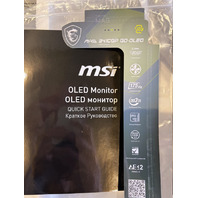 MSI MAG 341CQP QD-OLED 3440X1440 UWQHD CURVED GAMING MONITOR 34"