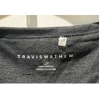 TRAVIS MATHEW WOMEN SKYLINE JERSEY TANK A41290 HEATHER BLACK SIZE MEDIUM M