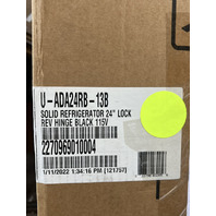 ULINE UNDER COUNTER COMPACT 24"REFRIGERATOR IN BLACK 115V ADA24RB-13B