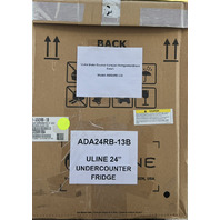 ULINE UNDER COUNTER COMPACT 24"REFRIGERATOR IN BLACK 115V ADA24RB-13B