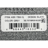 KASSATEX NEW YORK SLATE ASE-TBH-G GREY RESIN TOOTHBRUSH HOLDER