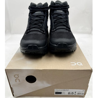 ON CLOUD CLOUDROCK MID WP 3WF10131043 BLACK/BLACK WOMENS SZ 8.5 EU40 HIKING BOOT