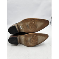 FREEBIRD MAEVE WOMEN'S BLACK SNAKE BOOTIES BOOTS US 8 UK 6 LEATHER