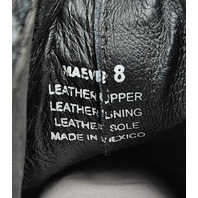 FREEBIRD MAEVE WOMEN'S BLACK SNAKE BOOTIES BOOTS US 8 UK 6 LEATHER