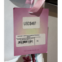 OCEANUS ARIZONA BEADED SWIMSUIT SWIMSUIT XS X-SMALL JERSEY WHITE MULTI SS03087