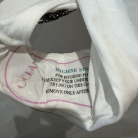 OCEANUS ARIZONA BEADED SWIMSUIT SWIMSUIT XS X-SMALL JERSEY WHITE MULTI SS03087