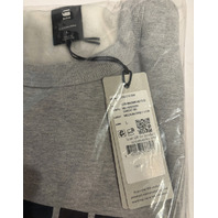 G-STAR LOGO R SW RAW MEDIUM GRAY LOGO CREWNECK SWEATER SIZE LARGE L