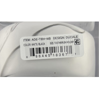 KASSATEX NEW YORK DUCALE ADE-TBH-WB WHITE/BLACK TOOTHBRUSH HOLDER ACRYLIC RESIN