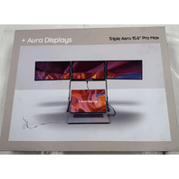 AURA DISPLAYS TRIPLE AERO 15.6 INCH PRO MAX PORTABLE TRIPLE MONITOR EXTENDER