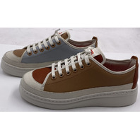 CAMPER TWINS K201626-012 WOMENS MULTICOLOR CASUAL LEATHER SNEAKERS EU 38 US 7.5