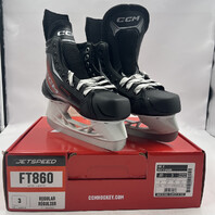 CCM JETSPEED FT860 6452688 JR SKATE SIZE 3 SHOE SIZE 4 REGULAR ICE HOCKEY SKATES