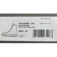 RICK OWENS RU02D6890 LOO 7411 PORTERVILLE SNEAKER SADDLE MILK US 8 EU 41 UK 7